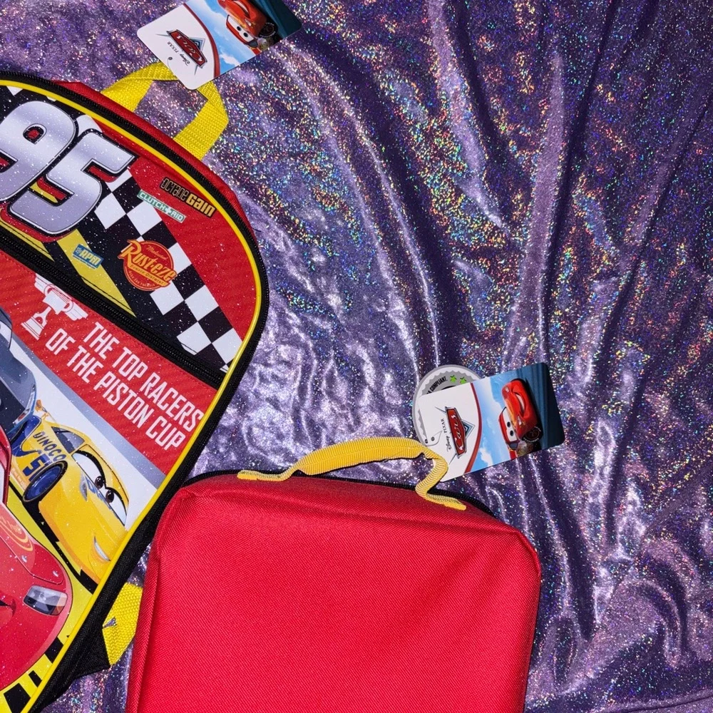 Disney Lightning McQueen backpack Set